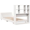 vidaXL Estructura de cama sin colch&oacute;n madera de pino blanca 90x200 cm
