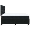 vidaXL Cama box spring con colch&oacute;n terciopelo negro 160x200 cm
