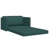 vidaXL Sof&aacute; cama 110cm Verde oscuro tela