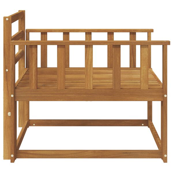 vidaXL Sof&aacute; intermedio de exterior Madera de Acacia S&oacute;lida Natural