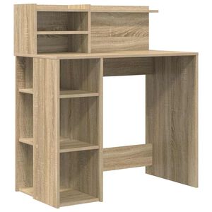 vidaXL Escritorio Roble Sonoma Madera de ingenier&iacute;a 90 x 48 x 101,5 cm