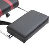 vidaXL Silla gaming con reposapi&eacute;s cuero sint&eacute;tico color vino tinto