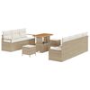 vidaXL Conjunto de sof&aacute; de jard&iacute;n 10 uds. 9-N&uacute;mero de plazas