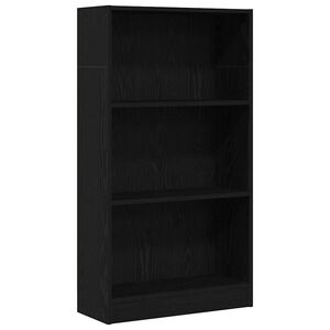 vidaXL Librer&iacute;a de roble negro de 60x24x109 cm, fabricada en madera de ingenier&iacute;a