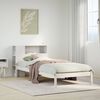 vidaXL Cama con estantería sin colchón madera maciza blanca 100x200 cm