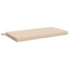vidaXL Coj&iacute;n de banco SOEST 100% Poli&eacute;ster Crema 80 x 40 x 5 cm