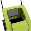 vidaXL Remolque de bicicleta mascotas hierro tela Oxford verde