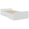 vidaXL Cama con cajones madera de ingenier&iacute;a blanca 75x190 cm