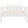 vidaXL Cama para ni&ntilde;os sin colch&oacute;n madera maciza pino blanca 75x190 cm
