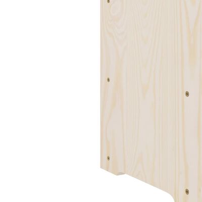 vidaXL Botellero madera maciza de pino 67,5x25x60 cm