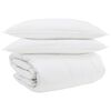 vidaXL Juego de Edred&oacute;n con almohada 3 uds. Pluma de pato