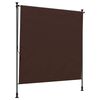 vidaXL Cortina de Rodillo Exterior Marr&oacute;n 120 x 270 cm