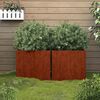 vidaXL Jardineras 2 unidades acero corten 42x40x39 cm