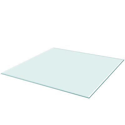vidaXL Tablero mesa de cristal templado cuadrado 700x700 mm