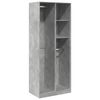vidaXL Armario de madera de ingenier&iacute;a gris hormig&oacute;n 80x50x200 cm
