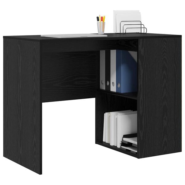 vidaXL Escritorio Roble Negro 102 x 50 x 75 cm Madera de ingenier&iacute;a
