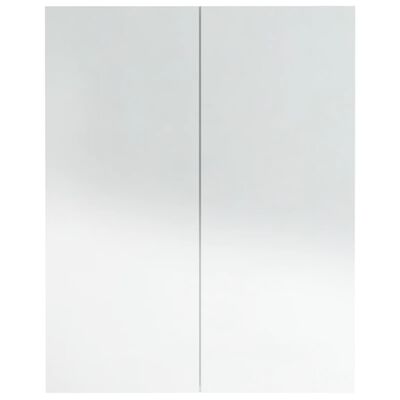 vidaXL Armario de espejo de baño MDF blanco brillante 60x15x75 cm