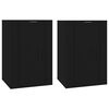 vidaXL Muebles para TV de pared 2 uds negro 40x34,5x60 cm