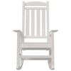 vidaXL Silla mecedora de jardín 2 pcs Blanco 70 x 92 x 108cm Plástico