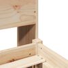 vidaXL Cama con estanter&iacute;a sin colch&oacute;n madera maciza de pino 180x200cm