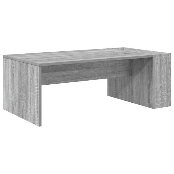 vidaXL Mesa de Caf&eacute; Gris Sonoma 95 x 50 x 34 cm Madera de ingenier&iacute;a