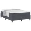 vidaXL Cama tipo Box Spring Gris Oscuro y 140 x 200 cm Tela de Pana