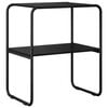 vidaXL Mesa Consola Roble Negro 60 x 42,5 x 70 cm Madera de ingenier&iacute;a