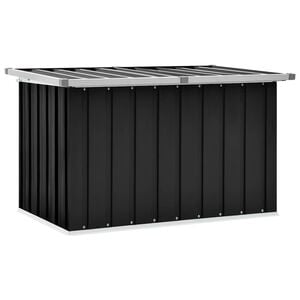 vidaXL Caja de almacenaje para jard&iacute;n gris antracita 109x67x65 cm