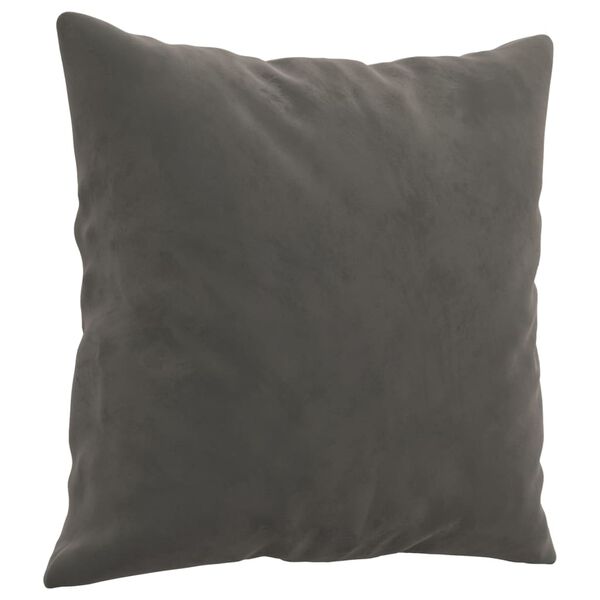 vidaXL Cojines decorativos 2 uds terciopelo gris oscuro 40x40 cm