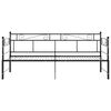 vidaXL Estructura sof&aacute; cama extra&iacute;ble sin colch&oacute;n metal negro 90x200cm