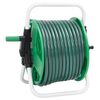 vidaXL Carrete de rollo para manguera de pie PVC verde 20 m