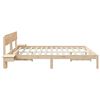 vidaXL Estructura de cama Marr&oacute;n 200 x 200 cm Madera de pino macizo