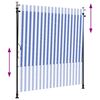vidaXL Persiana enrollable exterior tela acero azul blanco 150x270 cm