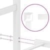 vidaXL Estructura cama sin colch&oacute;n con cabecero metal blanco 160x200cm