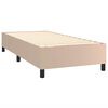 vidaXL Cama box spring con colch&oacute;n cuero sint&eacute;tico capuchino 90x190 cm