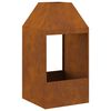 vidaXL Hoguera Marrón 50 x 50 x 100 cm Acero
