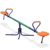 vidaXL Columpio subibaja giratorio 360 grados naranja