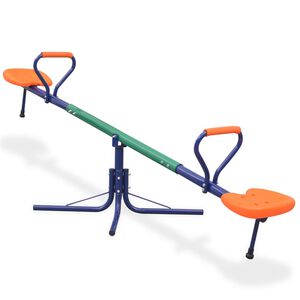 vidaXL Columpio subibaja giratorio 360 grados naranja
