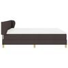 vidaXL Cama tipo Box Spring Marr&oacute;n Oscuro 180 x 200 cm tela