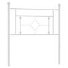 vidaXL Cabecero de repuesto de metal blanco 90 cm