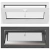vidaXL Ventana de s&oacute;tano RISOR 90 x 40 cm PVC y vidrio Gris antracita