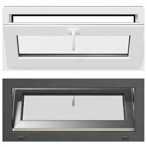 vidaXL Ventana de s&oacute;tano RISOR 90 x 40 cm PVC y vidrio