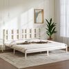 vidaXL Estructura de cama sin colchón madera maciza blanca 200x200 cm