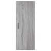 vidaXL Aparador alto madera contrachapada gris Sonoma 34,5x34x180 cm
