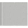 vidaXL Pantalla de balc&oacute;n 100% poli&eacute;ster Oxford gris claro 90x700 cm