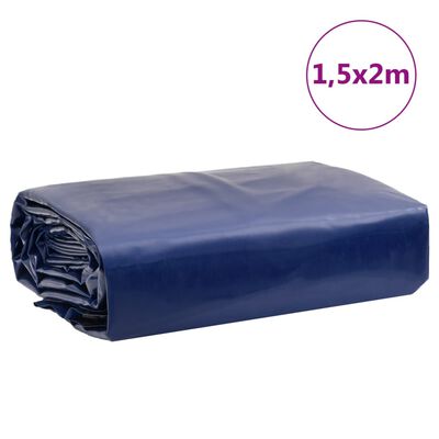vidaXL Lona azul 1,5x2 m 650 g/m²