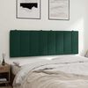 vidaXL Cabecero de cama acolchado Hanko terciopelo verde oscuro 140 cm