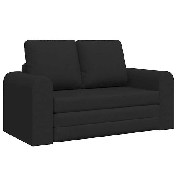 vidaXL Sof&aacute; cama 60cm Negro tela