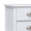 vidaXL Banco de entrada de madera blanco 115x30x40 cm