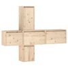 vidaXL Muebles para TV 5 piezas madera maciza de pino